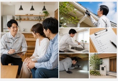 定期点検とアフターサポートの様子