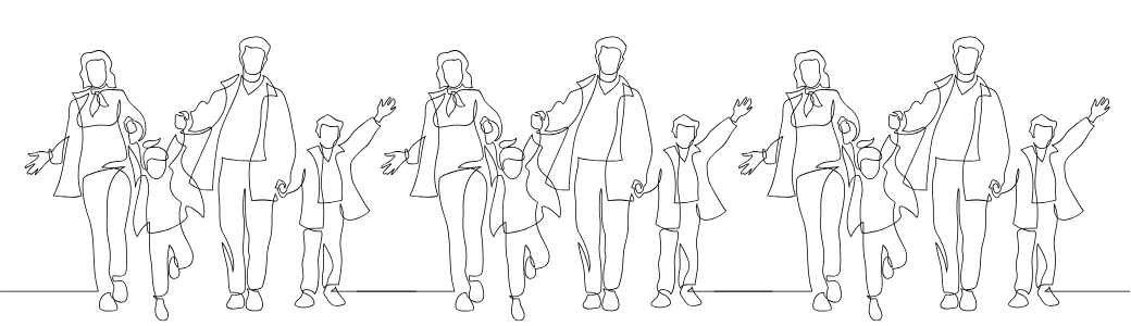 家族のイラスト